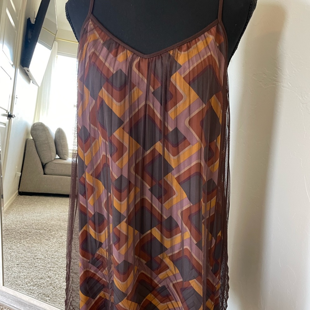 brown fossil dress size medium. Worn once